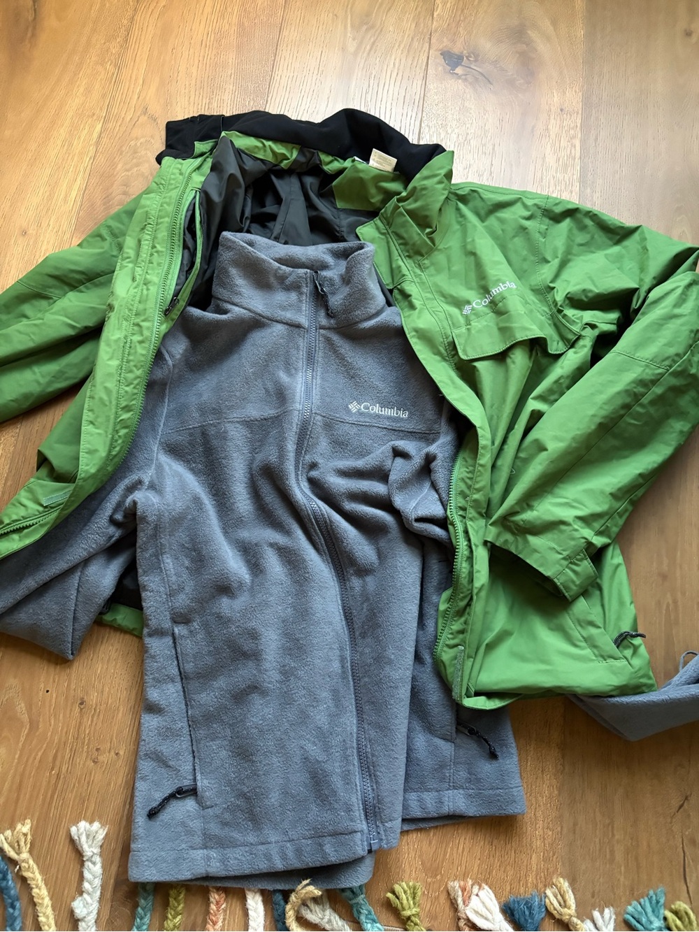Columbia Jacket with Gray Fleece Liner